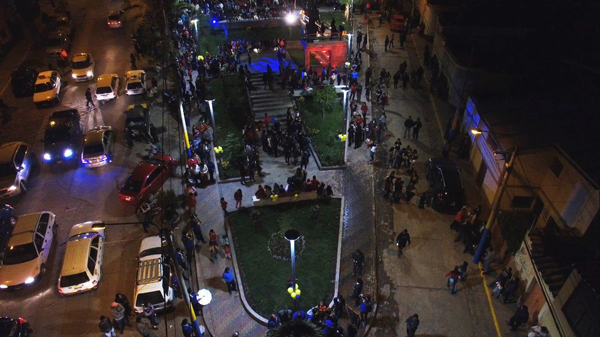 Abancay: Inauguran  remodelado parque la victoria.